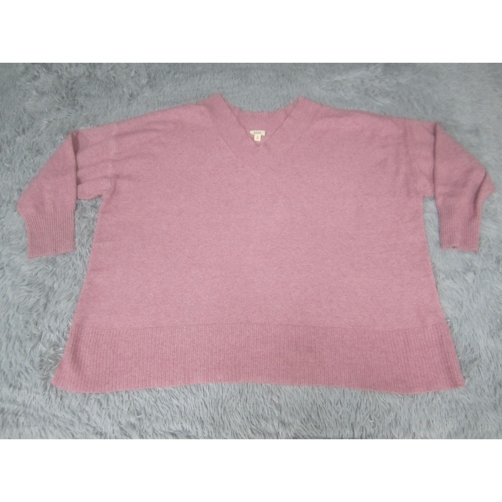 A.n.a Sweater Womens 4X‎ Pink V Neck Pullover Soft Knit Long Sleeve Plus Top